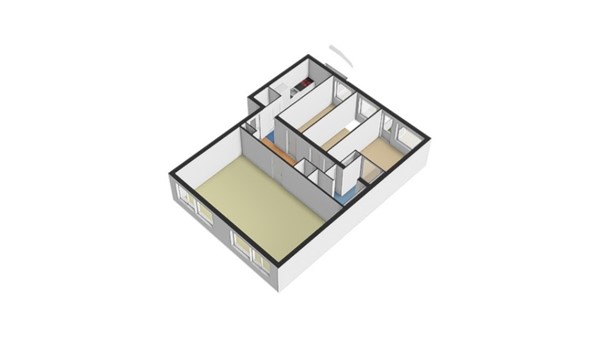 Floorplan - Rochussenstraat 129A, 3015 EJ Rotterdam